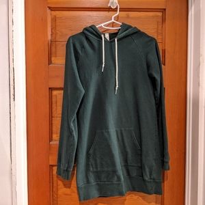 American Apparel Hoody Dress - Dark Green